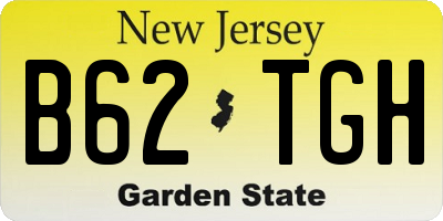 NJ license plate B62TGH