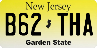 NJ license plate B62THA