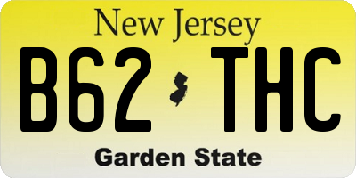 NJ license plate B62THC
