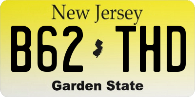 NJ license plate B62THD