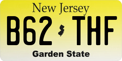 NJ license plate B62THF
