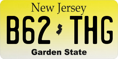 NJ license plate B62THG