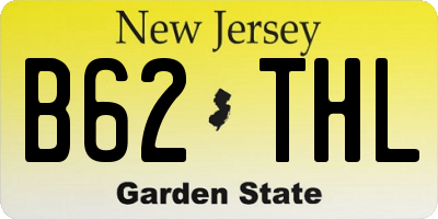 NJ license plate B62THL