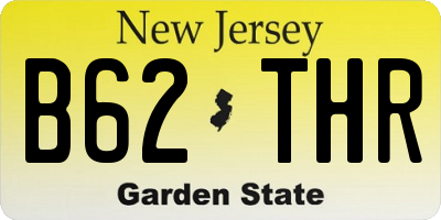 NJ license plate B62THR