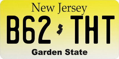 NJ license plate B62THT