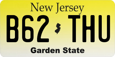 NJ license plate B62THU