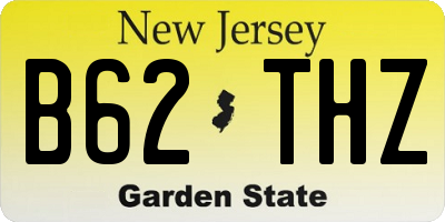 NJ license plate B62THZ