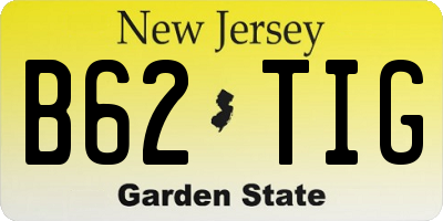 NJ license plate B62TIG