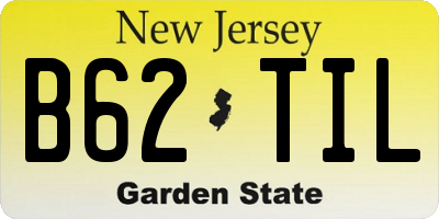 NJ license plate B62TIL