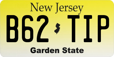 NJ license plate B62TIP