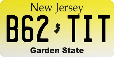 NJ license plate B62TIT