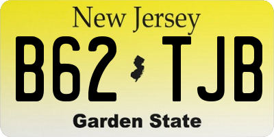 NJ license plate B62TJB
