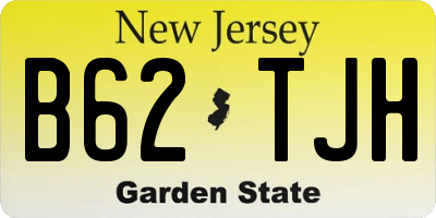 NJ license plate B62TJH
