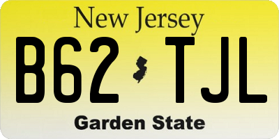 NJ license plate B62TJL
