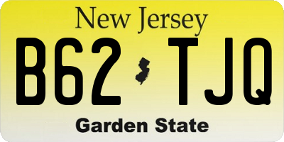 NJ license plate B62TJQ