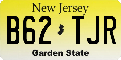 NJ license plate B62TJR