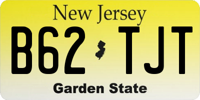 NJ license plate B62TJT