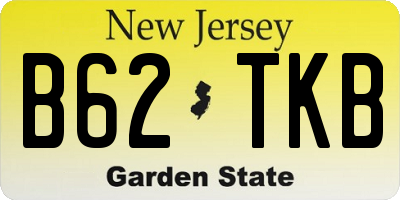 NJ license plate B62TKB