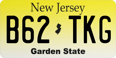 NJ license plate B62TKG
