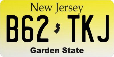 NJ license plate B62TKJ