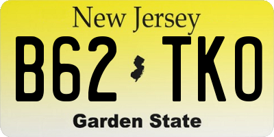 NJ license plate B62TKO