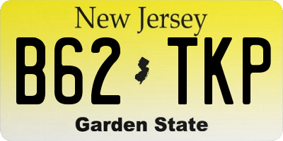 NJ license plate B62TKP