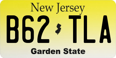 NJ license plate B62TLA
