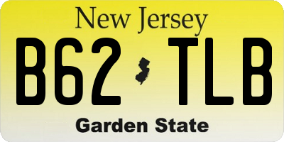 NJ license plate B62TLB
