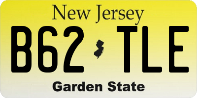 NJ license plate B62TLE