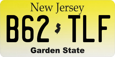 NJ license plate B62TLF