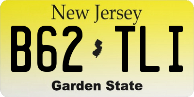 NJ license plate B62TLI