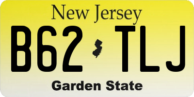 NJ license plate B62TLJ