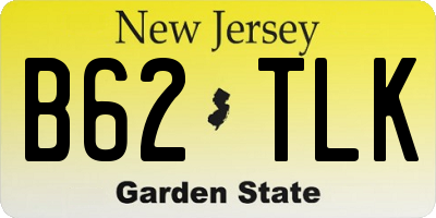 NJ license plate B62TLK