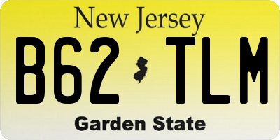 NJ license plate B62TLM