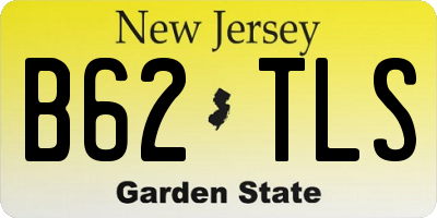NJ license plate B62TLS