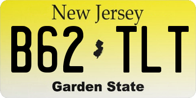 NJ license plate B62TLT