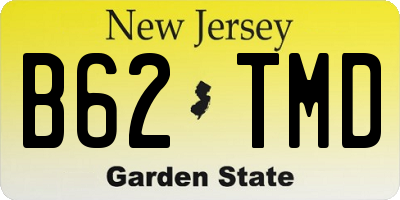 NJ license plate B62TMD