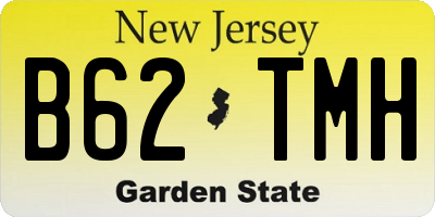 NJ license plate B62TMH