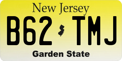 NJ license plate B62TMJ