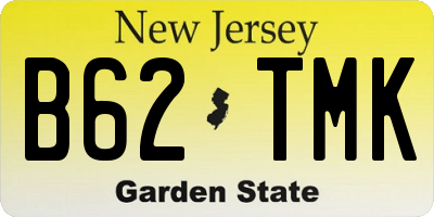 NJ license plate B62TMK