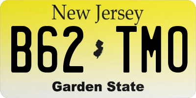 NJ license plate B62TMO