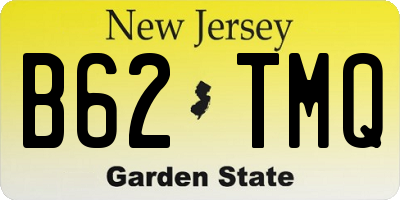 NJ license plate B62TMQ