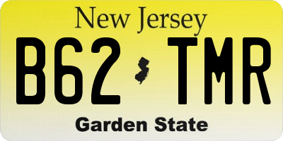 NJ license plate B62TMR