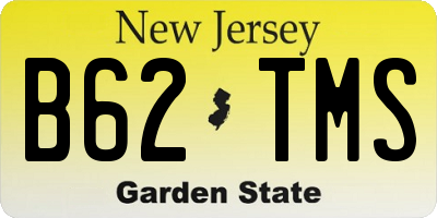 NJ license plate B62TMS