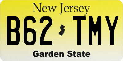 NJ license plate B62TMY