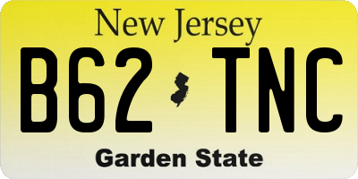 NJ license plate B62TNC