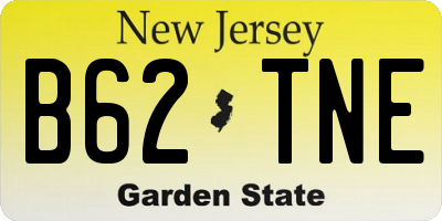 NJ license plate B62TNE