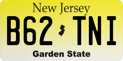 NJ license plate B62TNI