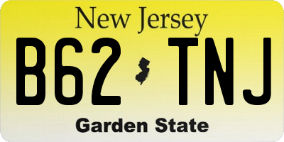 NJ license plate B62TNJ