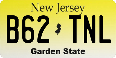 NJ license plate B62TNL